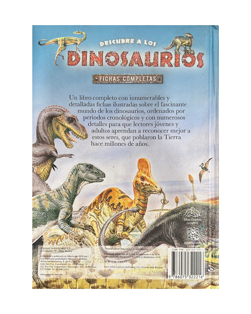 Descubre a los dinosaurios: Fichas completas