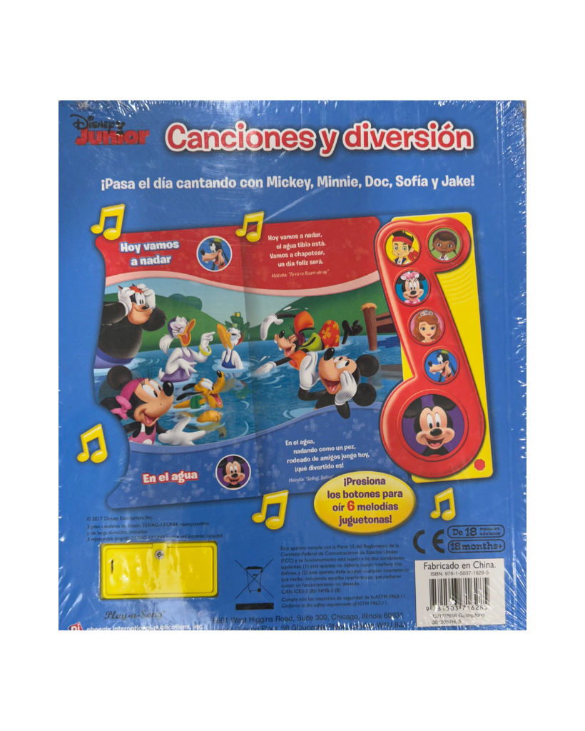 Libro canciones y diversión Disney Junior