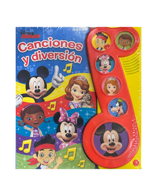 Libro canciones y diversión Disney Junior